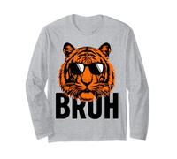 Tigre Cool Portant des Lunettes de Soleil Bold Animal Art Manche Longue