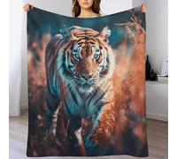 Tigre, Couverture De Lit Et Canapé Doux Flannel, Couvertures De Décoration Intérieure Chaude Et Légère, （150×200cm）