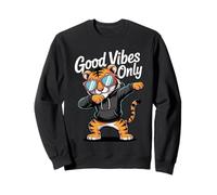 Tigre Dabbing Cool avec Lunettes de Soleil Dancing Tiger Big Cat Sweatshirt