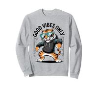 Tigre Dabbing Cool avec Lunettes de Soleil Dancing Tiger Big Cat Sweatshirt