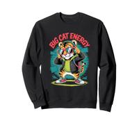 Tigre Dabbing Cool avec Lunettes de Soleil Dancing Tiger Big Cat Sweatshirt