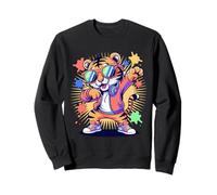 Tigre Dabbing Cool avec Lunettes de Soleil Dancing Tiger Big Cat Sweatshirt