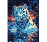 Tigre dans la forêt de cascades 1000 Pièces Puzzle Créatif En Carton Anti-Déchirure Conte de fées mignon d'accompagnement Difficulté Moyenne Activité Manuelle Loisir Créatif Cadeau Fête Des Mères Prem