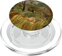 Tigre dans Une tempête Tropicale de Henri Rousseau (1891) PopSockets PopGrip pour MagSafe