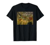 Tigre dans Une tempête Tropicale de Henri Rousseau (1891) T-Shirt
