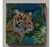 Tigre Diamond Painting Animal Diamond Painting Kit Complet, Bricolage 5D Peinture Diamant Adulte Strass Point de Croix Broderie Diamant Kit Complet, Tableau Decoration Murale Cadeau 60x60cm uk12-i12