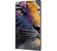 Tigre Diamond PaintingAnimal Diamond Painting Adulte Grand Format 40x80cm Broderie Diamant Kit Complet, Point de Croix Loisirs Créatifs Adultes Peinture Diamant pour Décoration Intérieur fr0-29e