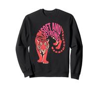 Tigre Doux et résistant - Empowering Retro Big Cat Graphic Sweatshirt
