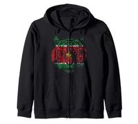 Tigre Drapeau Guadeloupe Idée-Cadeau Guadeloupe Guadeloupéen Sweat à Capuche