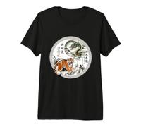 Tigre et Dragon Asiatique T-Shirt Haut de Gamme