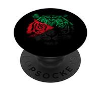Tigre et Drapeau Martinique Idée-Cadeau Martiniquaise PopSockets PopGrip Adhésif