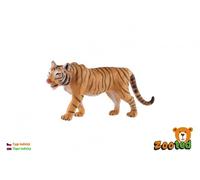 Tigre indien zoqué en plastique 13,5cm dans un sac