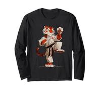 Tigre Jiu Jitsu Cartoon Arts Martiaux Karate Manche Longue
