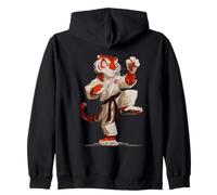 Tigre Jiu Jitsu Cartoon Arts Martiaux Karate Sweat à Capuche