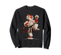 Tigre Jiu Jitsu Cartoon Arts Martiaux Karate Sweatshirt