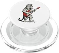 Tigre Jouant de la Guitare Rock & Roll Tigers Rocker Music PopSockets PopGrip pour MagSafe
