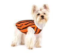 Tigre léopard Orange,T-Shirt sans Manches en Coton pour Animaux de Compagnie, Gilet Respirant, Extensible et Doux,S