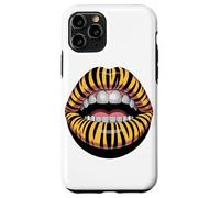 Tigre Lèvres Diamant Grill Dents Bijou Dentaire Coque pour iPhone 11 Pro