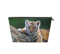 Tigre Mignon, Trousse de Toilette Trousse de Maquillage Sac à cosmétiques Trousse de Toilette de Voyage Portable