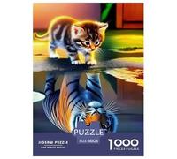 Tigre Puzzle 1000 Pièces Art Collection bête Illustration Colorée Adultes Et Enfants Dès 14 Ans38x26cm/1000pcs