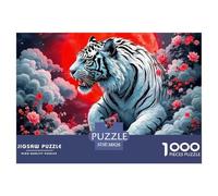 Tigre Puzzle 1000 Pièces Art Collection bête Puzzle Difficile Impossible pour Adultes Adultes Et Enfants Dès 14 Ans38x26cm/1000pcs