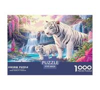 Tigre Puzzle 1000 Pièces, Difficile Puzzles pour Adults Enfant Puzzle Difficiles, Jeu De Défi Intellectuel 38x26cm/1000pcs