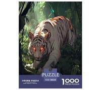 Tigre Puzzle 1000 Pièces Educa Jouet en Bois Cadeau Unique Décoration Intérieure Jeu Éduchatif Challenge Toy pour Adultes Et Enfants À Partir De 12 Ans 38x26cm/1000pcs