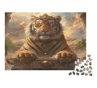 Tigre Puzzle 1000 Pièces Jouet en Bois Divertissement Créatif De l'art De La Décoration Classical Architecture Challenge Toy Adultes Et Enfants À Partir De 14 Ans 1000pcs (75x50cm)