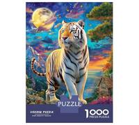Tigre Puzzle 1000 Pièces pour Adultes Et Adolescents De 14 Ans Et Plus, Jeu De Défi Intellectuel 70x50cm/1000pcs