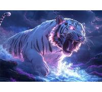 Tigre Puzzle 1500 Pieces Adultes Animal Puzzles Classiques Panorama Bois Difficile Impossible Geant Jigsaw Jeu éducatif Défi Jouet pour Enfants et Adulte dès 14 Ans Cadeau Homme Femme Boxed P-870