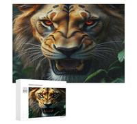 Tigre Puzzle 300 Pièces Jeu Éducatif 3D Edificio du Paysage Jeu D'Intelligence pour Famille Challenge Créatif Relaxation Art Cadeau De Fête Décoration 300 PCS