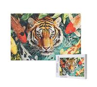 Tigre Puzzle 3000 Pièces Adultes Puzzle Koi Classique, DIY Activite Manuelle Adulte, Puzzles de Jeu Stimulants, Puzzles impossible, Enjoy Activités de défi Familial pour Ies Soirées de Jeu,p102t