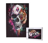 Tigre Puzzle Abstrait 5000 Pièces Adultes, DIY Puzzles Classiques Art avec Boîte d'emballage et Photos de Référence, Relaxation/Soulagement du Stress/Jeux Amusants, Creatif Cadeau pour Femme M-1514