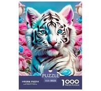 Tigre Puzzle De 1000 Pièces pour Adultes Art Collection bête Illustration Colorée Enfants Dès 14 Ans38x26cm/1000pcs