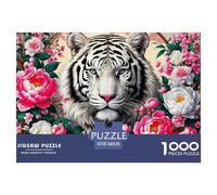 Tigre Puzzle De 1000 Pièces pour Adultes Art Collection bête Illustration Colorée pour Enfants À Partir De 14 Ans38x26cm/1000pcs