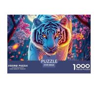 Tigre Puzzle De 1000 Pièces pour Adultes Art Collection bête Puzzle Difficile Impossible pour Adultes Enfants Dès 14 Ans38x26cm/1000pcs
