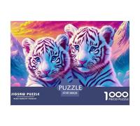 Tigre Puzzle De 1000 Pièces pour Adultes Art Collection bête Puzzle Difficile Impossible pour Adultes Enfants Dès 14 Ans38x26cm/1000pcs