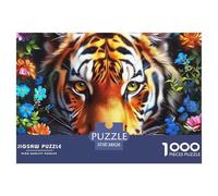 Tigre Puzzle De 1000 Pièces pour Adultes Art Collection bête Puzzle Difficile Impossible pour Adultes Enfants Dès 14 Ans38x26cm/1000pcs