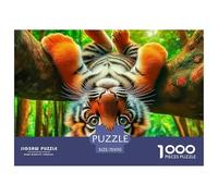 Tigre Puzzle pour Adultes Classiques Roi des bêtes Difficile Et Plaisir De Montage Décoration Moderne Jeu Cadeau Unique 70x50cm/1000pcs