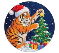 Tigre Puzzle pour Adultes De Qualité Supérieure Roi des bêtes Jeu Éducatif Défi Jouets Décoration Moderne Jeu Cadeau Unique 1000pcs (67.5x67.5cm)