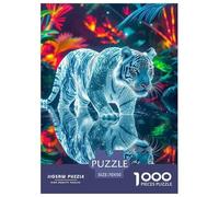 Tigre Puzzle pour Adultes Original Coloré Roi des bêtes Jeu Éducatif Défi Jouets Décoration Moderne Jeu Cadeau Unique 70x50cm/1000pcs