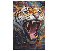 Tigre Puzzles Adulte 1000 Pieces Cadeau Famille Puzzle Classique 3D EnfantsJouet en Bois Cadeau Unique （78×53cm）