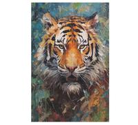 Tigre Puzzles Adulte 1000 Pieces Cadeau Famille Puzzle Classique 3D EnfantsJouet en Bois Cadeau Unique （78×53cm）