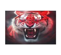 Tigre Puzzles Adulte 1000 Pieces Cadeau Famille Puzzle Classique 3D EnfFourmisJouet en Bois Cadeau Unique （75×50cm）