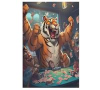 Tigre Puzzles Adulte 1000 Pieces Cadeau Famille Puzzle Classique 3D EnfFourmisJouet en Bois Cadeau Unique 78×53cm