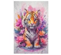 Tigre Puzzles Adulte 1000 Pieces Cadeau Famille Puzzle Classique 3D EnfFourmisJouet en Bois Cadeau Unique 78×53cm