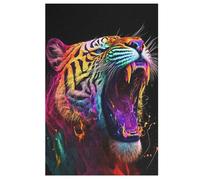 Tigre Puzzles Adulte 1000 Pieces Cadeau Famille Puzzle Classique 3D EnfFourmisJouet en Bois Cadeau Unique 78×53cm