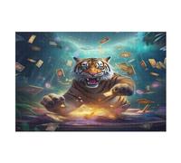 Tigre Puzzles Adulte - Puzzle en Bois 1000 Pièces - Challenge - Adultes Et EnfFourmis Dès 12 Ans （75×50cm）