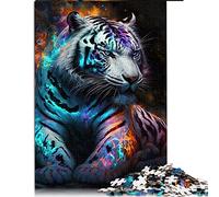 Tigre Puzzles en Bois pour Adultes - 1000 Pièces, Puzzle Éducatif, Famille, Taille 50x75cm