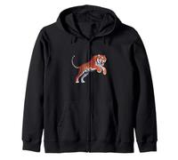 Tigre Rugissant féroce Predator Wildlife Art Sweat à Capuche